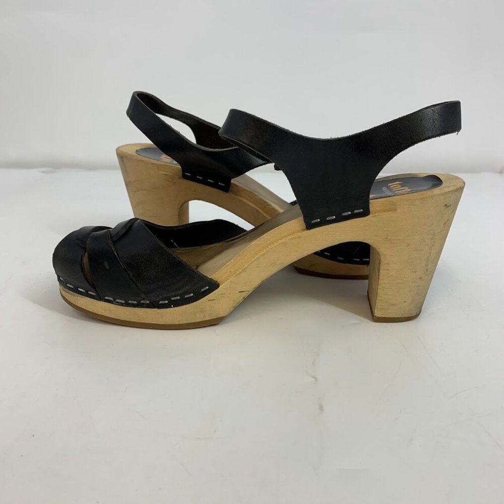 Swedish Hasbeens Women's Merci Leather Crossover Open Toe Sandals Size 8/38‎ - Picture 3 of 13